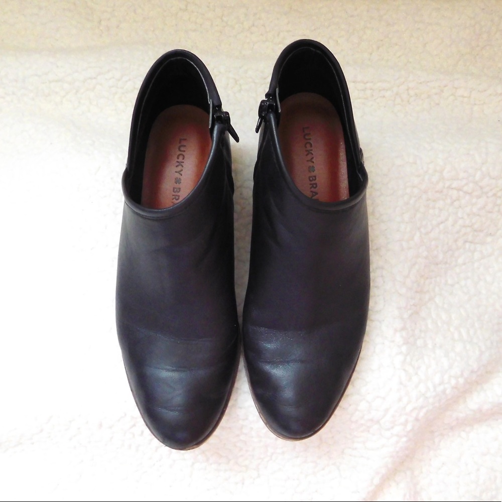 Leather Lucky Brand Booties
